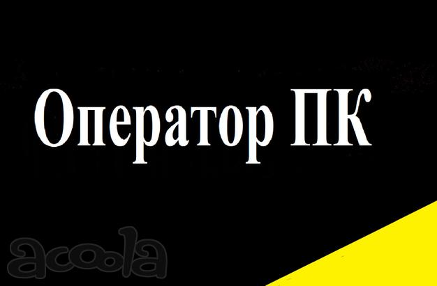 Оператор ПК / наборщик текстов